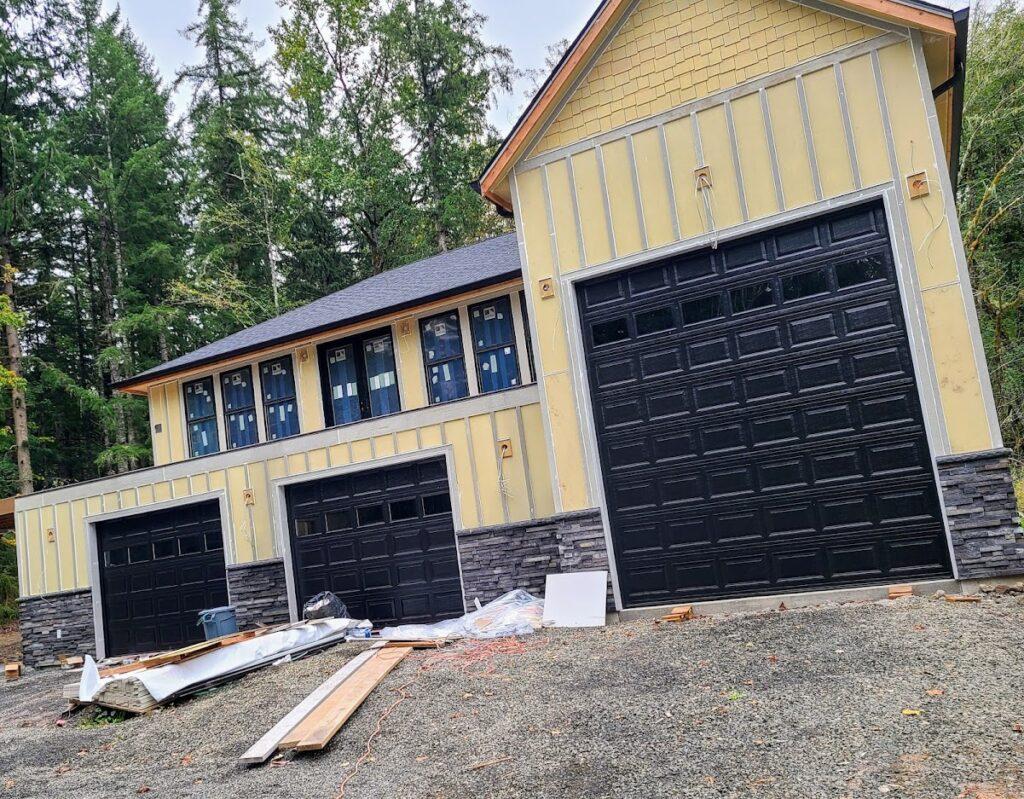 modern garage doors | modern black garage doors