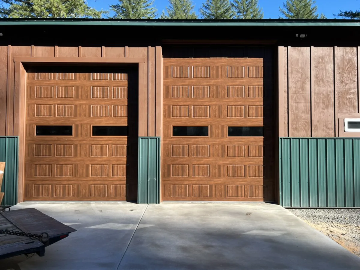 wood amarr new garage door